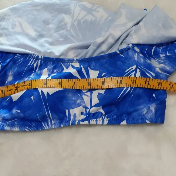 TRINA TURK Basque Off The Shoulder Ruffle Bikini Top ~ NEW - Picture 8 of 10